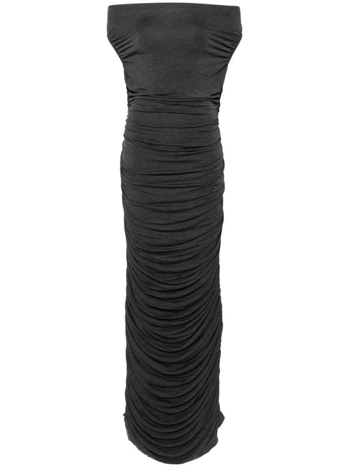 NORMA KAMALI DRAPED MAXI DRESS